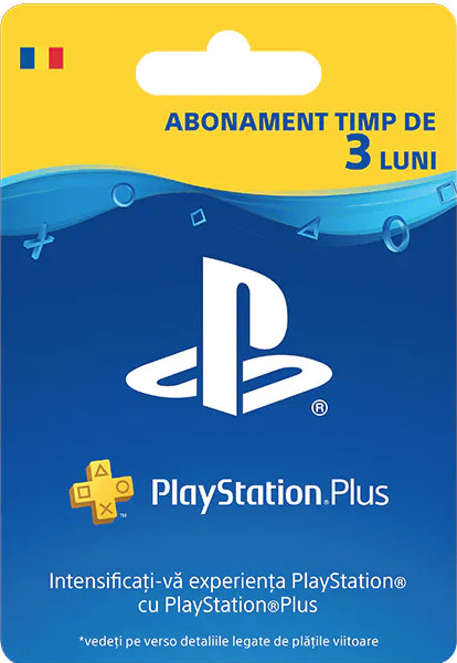 Abonament PS+ (PlayStation Plus) 3 luni (90 zile) RO